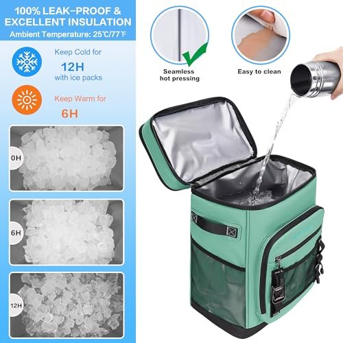 Hulongo 30L Large Waterproof Leakproof Cooler Backpack for Men & Women